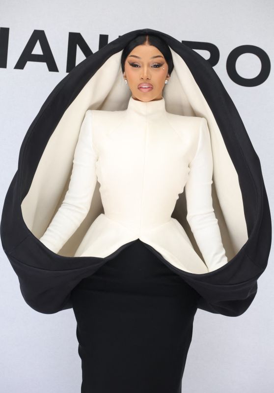 Cardi B Debuts Sculptural Drama at Stephane Rolland PFW, July 8, 2025