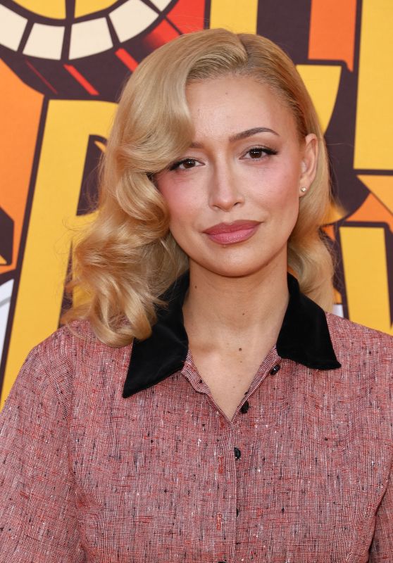 Christian Serratos Embraces Retro Chic in LA