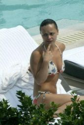 Christina Ricci Soaks Up Sun in Floral Bikini at Miami Beach Hotel