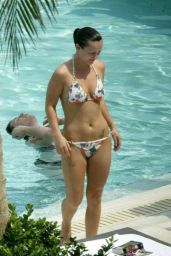 Christina Ricci Soaks Up Sun in Floral Bikini at Miami Beach Hotel