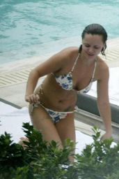Christina Ricci Soaks Up Sun in Floral Bikini at Miami Beach Hotel