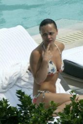 Christina Ricci Soaks Up Sun in Floral Bikini at Miami Beach Hotel