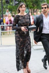 Daisy Lowe Dazzles in Sheer Lace at Mel B's Wedding