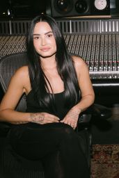 Demi Lovato Debuts Sheer Noir Look in Paris Mumpower Shoot