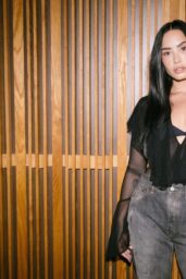 Demi Lovato Debuts Sheer Noir Look in Paris Mumpower Shoot