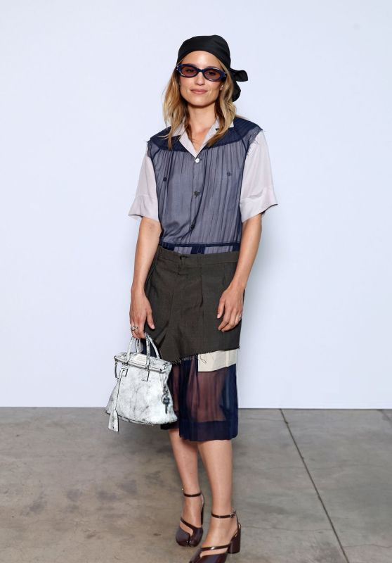Dianna Agron Attends Margiela Couture in Deconstructed Schoolgirl Surrealism