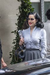 Dita Von Teese & David Downton: A Stylish Lunch in London