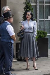 Dita Von Teese & David Downton: A Stylish Lunch in London