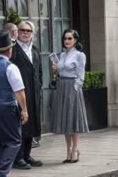 Dita Von Teese & David Downton: A Stylish Lunch in London