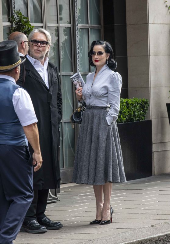 Dita Von Teese & David Downton: A Stylish Lunch in London
