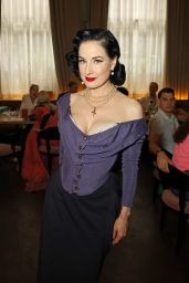 Dita Von Teese Unveils Vintage Glamour at London Pride Brunch
