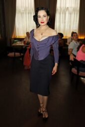 Dita Von Teese Unveils Vintage Glamour at London Pride Brunch