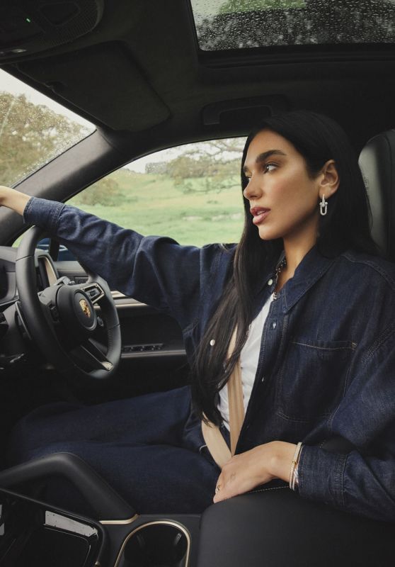 Dua Lipa Drives the Narrative: Chic Denim, Porsche Power, Pure Poise Dua Lipa Drives the Narrative: Chic Denim, Porsche Power, Pure Poise