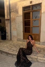 Dua Lipa Unveils Noir Lace in Mallorca