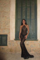 Dua Lipa Unveils Noir Lace in Mallorca
