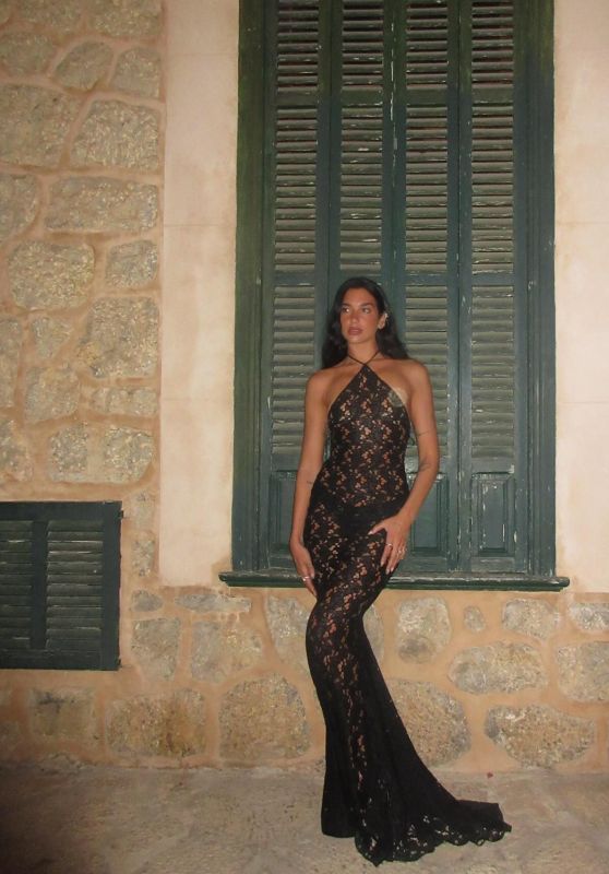 Dua Lipa Unveils Noir Lace in Mallorca