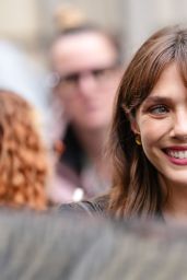 Elizabeth Olsen Commands Patou Show in Polished Power Suit