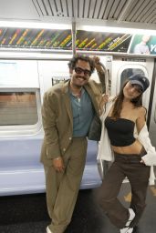 Emily Ratajkowski Rides the Rails with Kareem Rahma