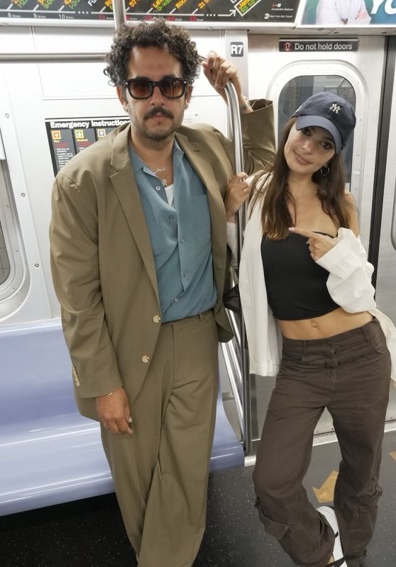 Emily Ratajkowski Rides the Rails with Kareem Rahma