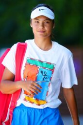 Emma Raducanu Debuts Bold Practice Look at Wimbledon
