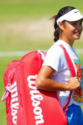 Emma Raducanu Debuts Bold Practice Look at Wimbledon