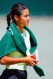 Emma Raducanu Swaps Racquets for Soccer Ball at Wimbledon