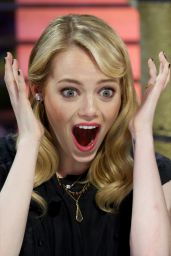 Emma Stone Brings Edgy Chic to "El Hormiguero" in Madrid