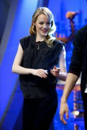 Emma Stone Brings Edgy Chic to "El Hormiguero" in Madrid