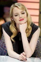 Emma Stone Brings Edgy Chic to "El Hormiguero" in Madrid
