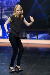 Emma Stone Brings Edgy Chic to "El Hormiguero" in Madrid