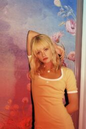 Esther McGregor Channels Collegiate Cool for Polyester