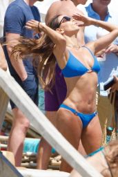 Eva Longoria Debuts Blue Bikini Brilliance in Marbella