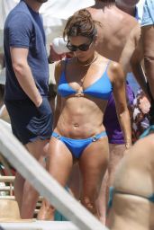 Eva Longoria Debuts Blue Bikini Brilliance in Marbella