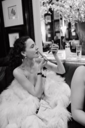Fina Strazza's Feathered Flourish at Tony Awards Afterparty