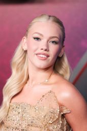 Freya Skye Debuts Glimmering Mini at "Zombies 4" Premiere