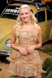 Freya Skye Debuts Glimmering Mini at "Zombies 4" Premiere