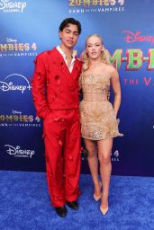 Freya Skye Debuts Glimmering Mini at "Zombies 4" Premiere