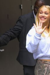 Freya Skye Embraces Camo-Chic Outside ABC Studios