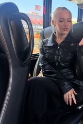 Freya Skye Strikes a Pose in Edgy Leather for 2025 Portraits