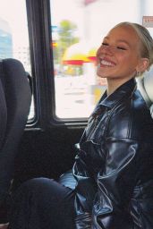 Freya Skye Strikes a Pose in Edgy Leather for 2025 Portraits