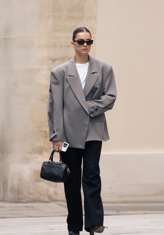 Hailee Steinfeld Debuts Whiplash Chic in Paris July 8, 2025