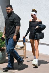 Hailey Bieber Debuts Post-Pilates Whiplash Chic