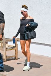 Hailey Bieber Debuts Post-Pilates Whiplash Chic