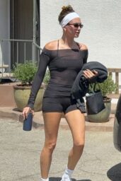 Hailey Bieber Debuts Post-Pilates Whiplash Chic