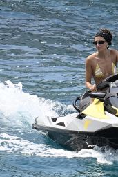 Hailey Bieber Hits Mallorca in Emilio Pucci’s Jet-Set Minimalism – July 10, 2025