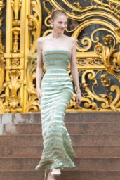 Hunter Schafer Commands Schiaparelli Couture in Modern Stripes