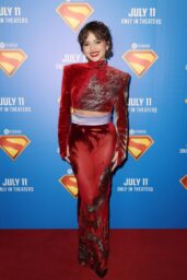 Isabela Merced Unveils Scarlet Drama at Miami's "Superman" Celebration