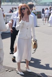 Isla Fisher Aces Wimbledon Style in Pristine White