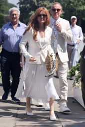 Isla Fisher Aces Wimbledon Style in Pristine White