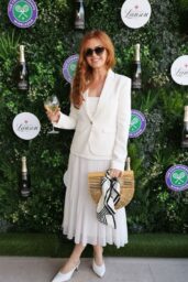 Isla Fisher Aces Wimbledon Style in Pristine White